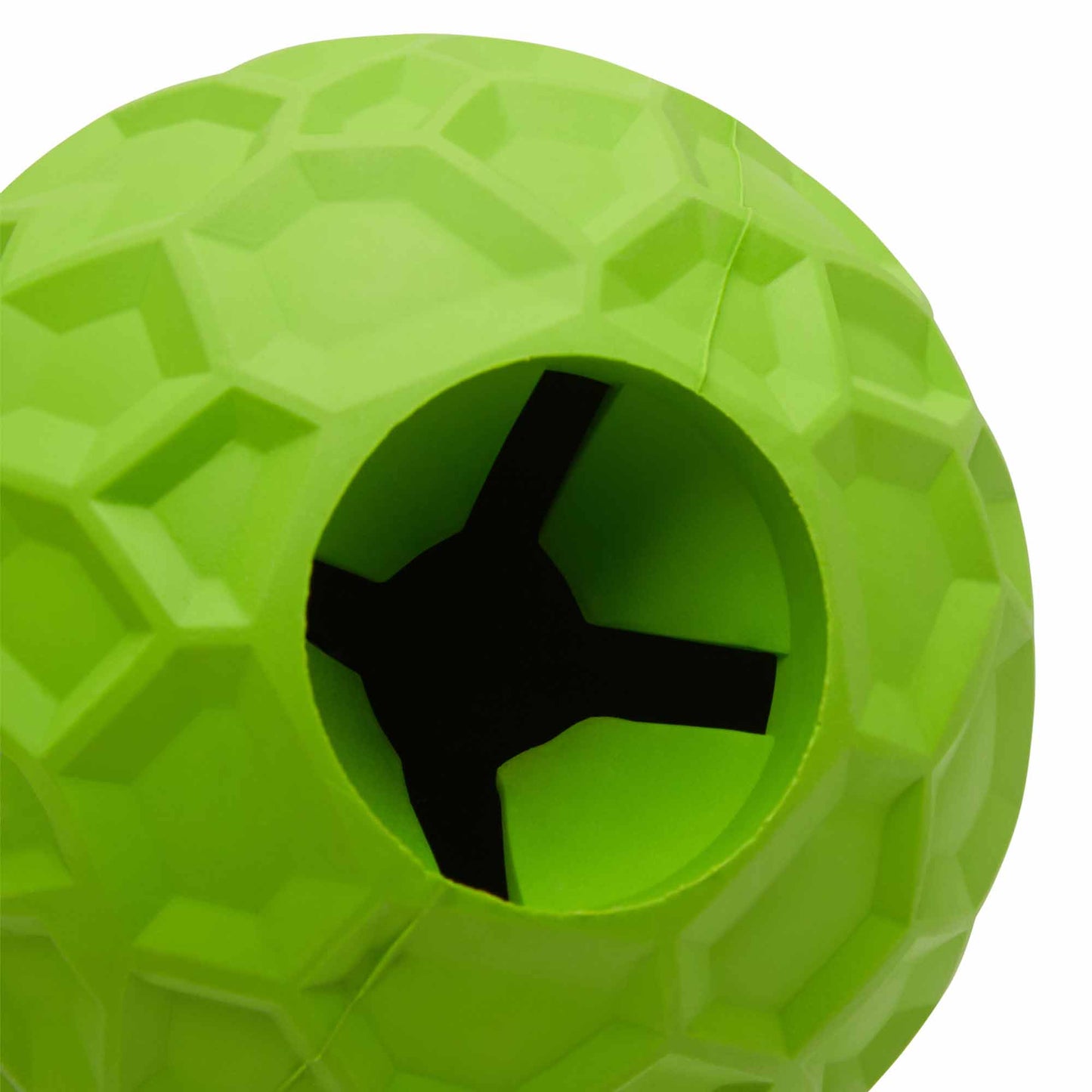 Lexi & Me Rubber Green Treat Ball Dog Toy