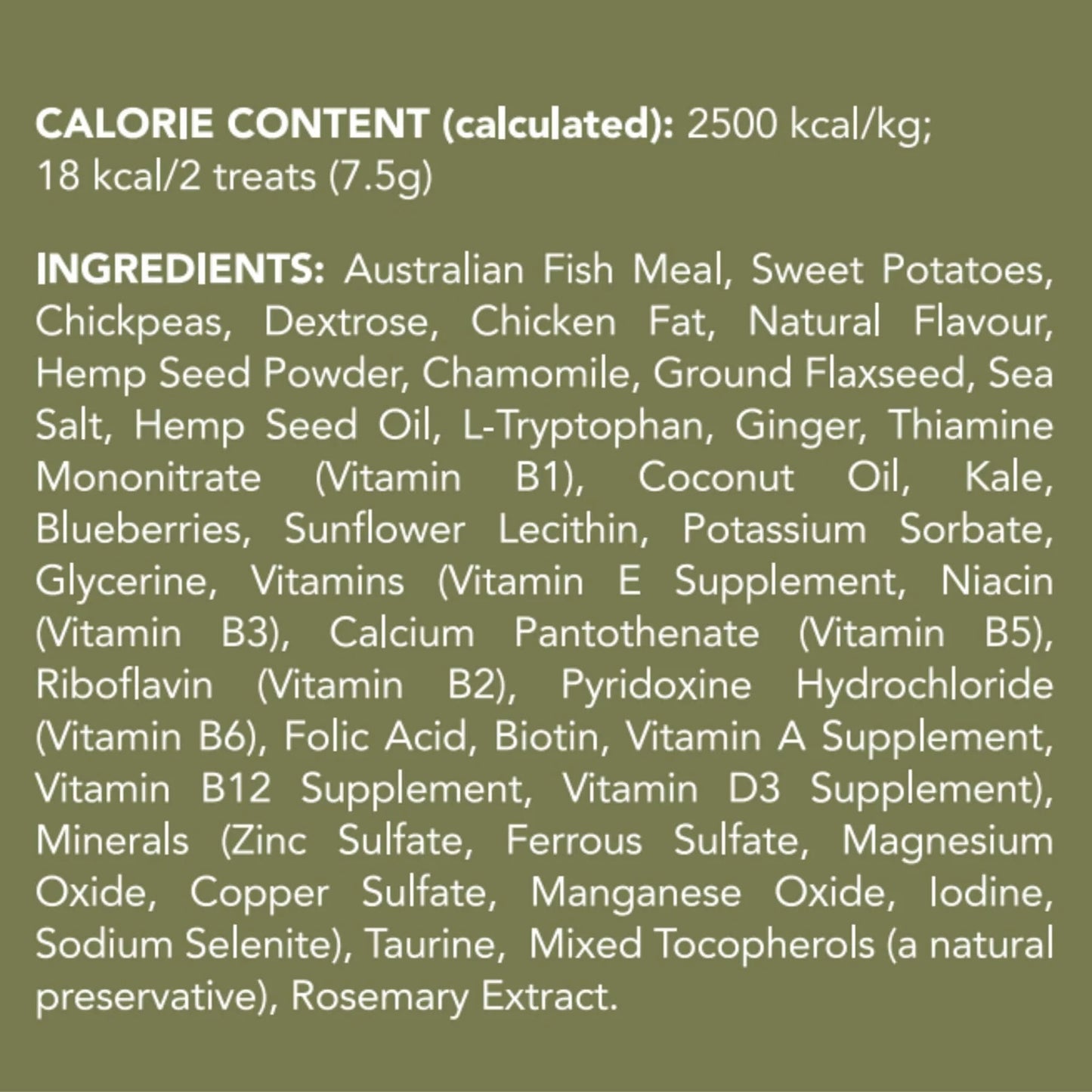 Vetalogica Hemp Clinicals Calming Dog Treats