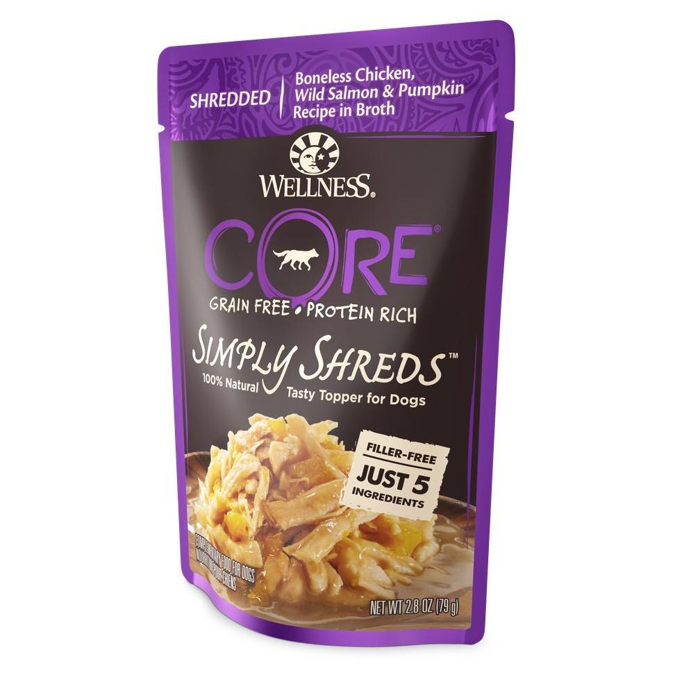 Wellness Core Simply Shreds Chicken, Salmon & Pumpkin Wet Dog Food