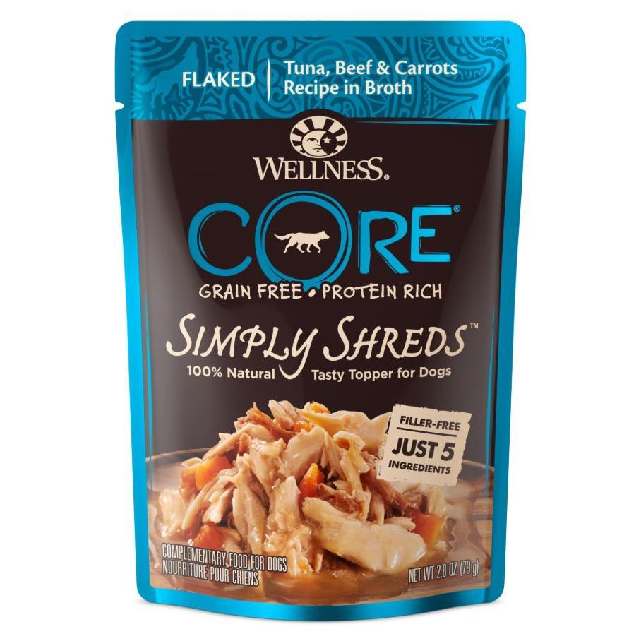 Wellness Core Simply Shreds Tuna, Beef & Carrots Wet Dog Food