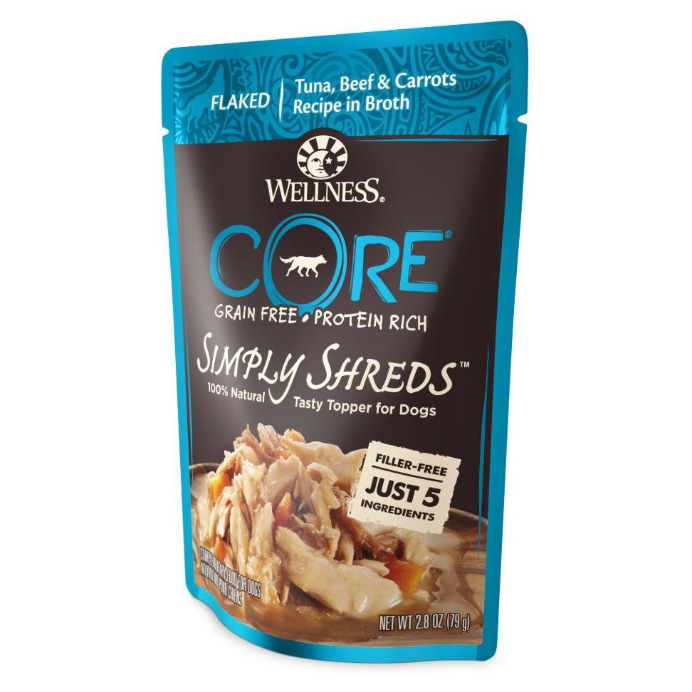 Wellness Core Simply Shreds Tuna, Beef & Carrots Wet Dog Food