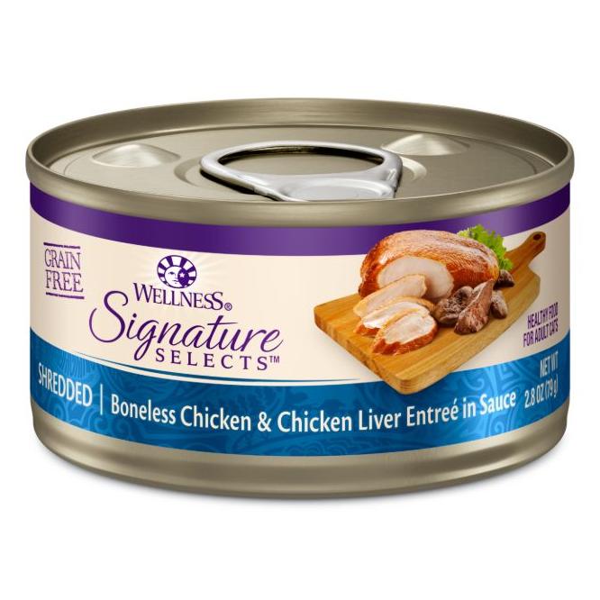 Wellness Core Signature Selects Shredded Chicken With Chicken Liver Entrée in Sauce Wet Cat Food