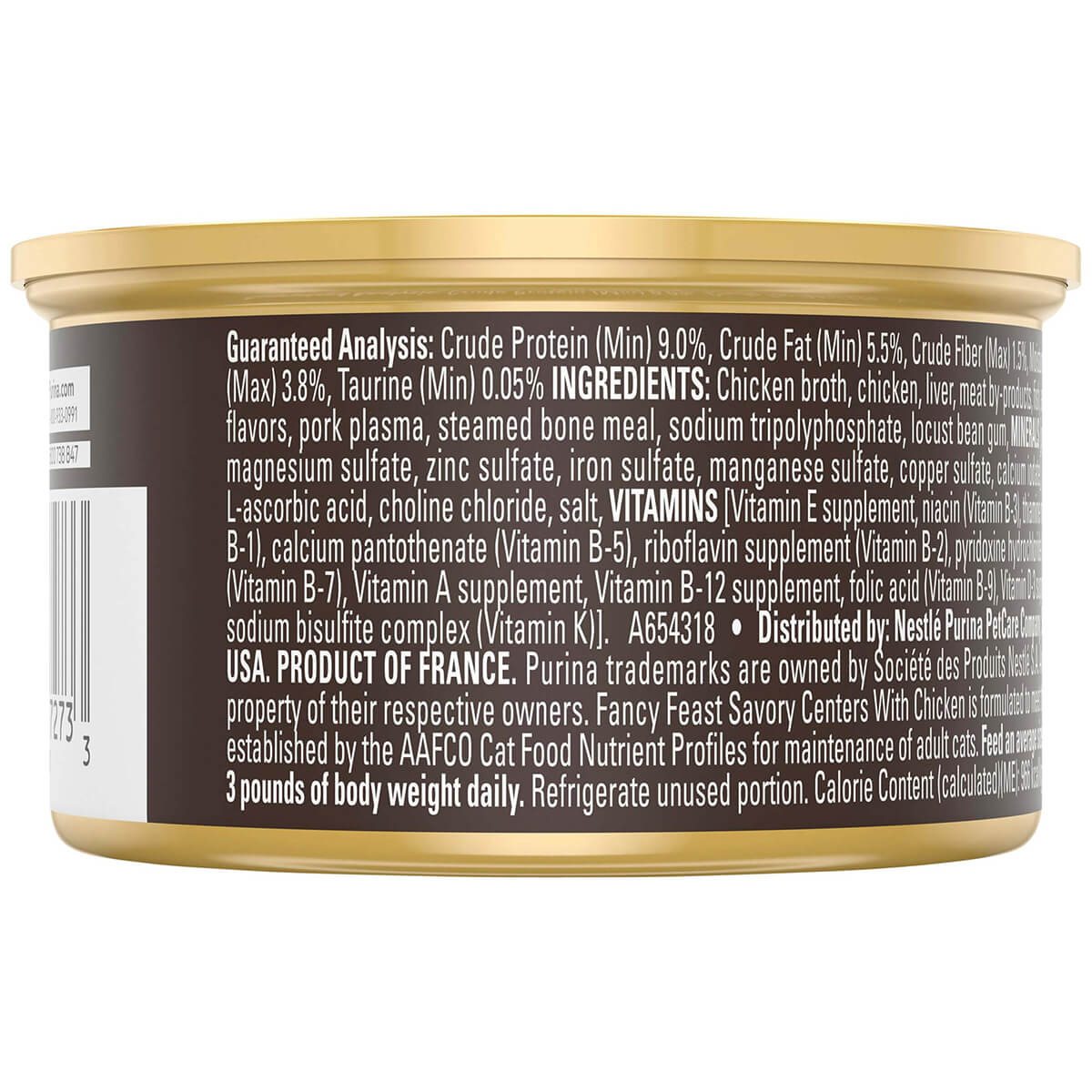 Fancy Feast Savory Centers Pate With Chicken and a Gourmet Gravy Center 85g