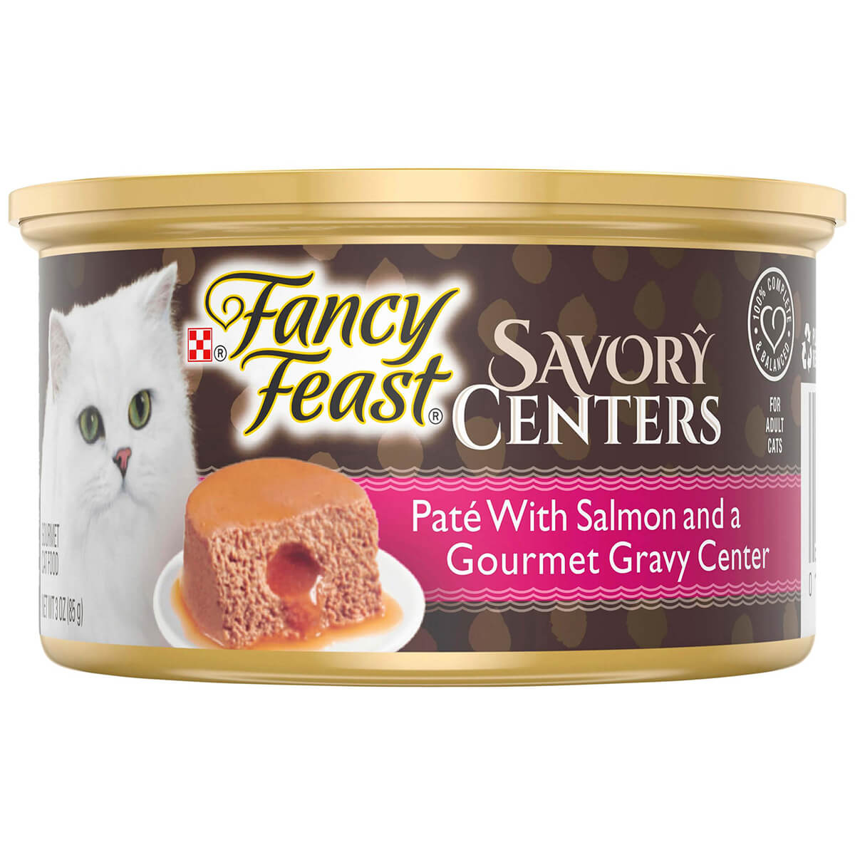 Fancy Feast Savory Centers Pate With Salmon and a Gourmet Gravy Center 85g