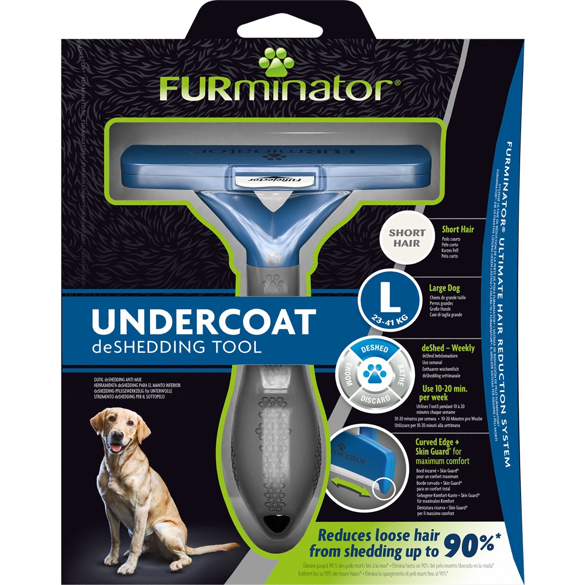 FURminator Short Hair deShedding Tool for Dogs