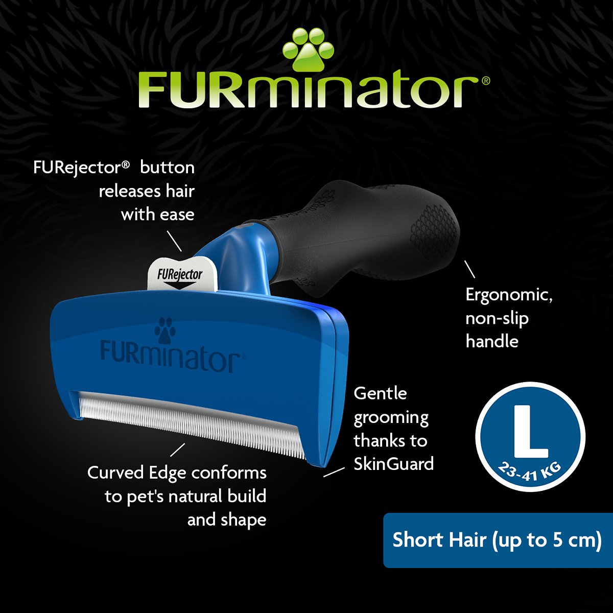 FURminator Short Hair deShedding Tool for Dogs