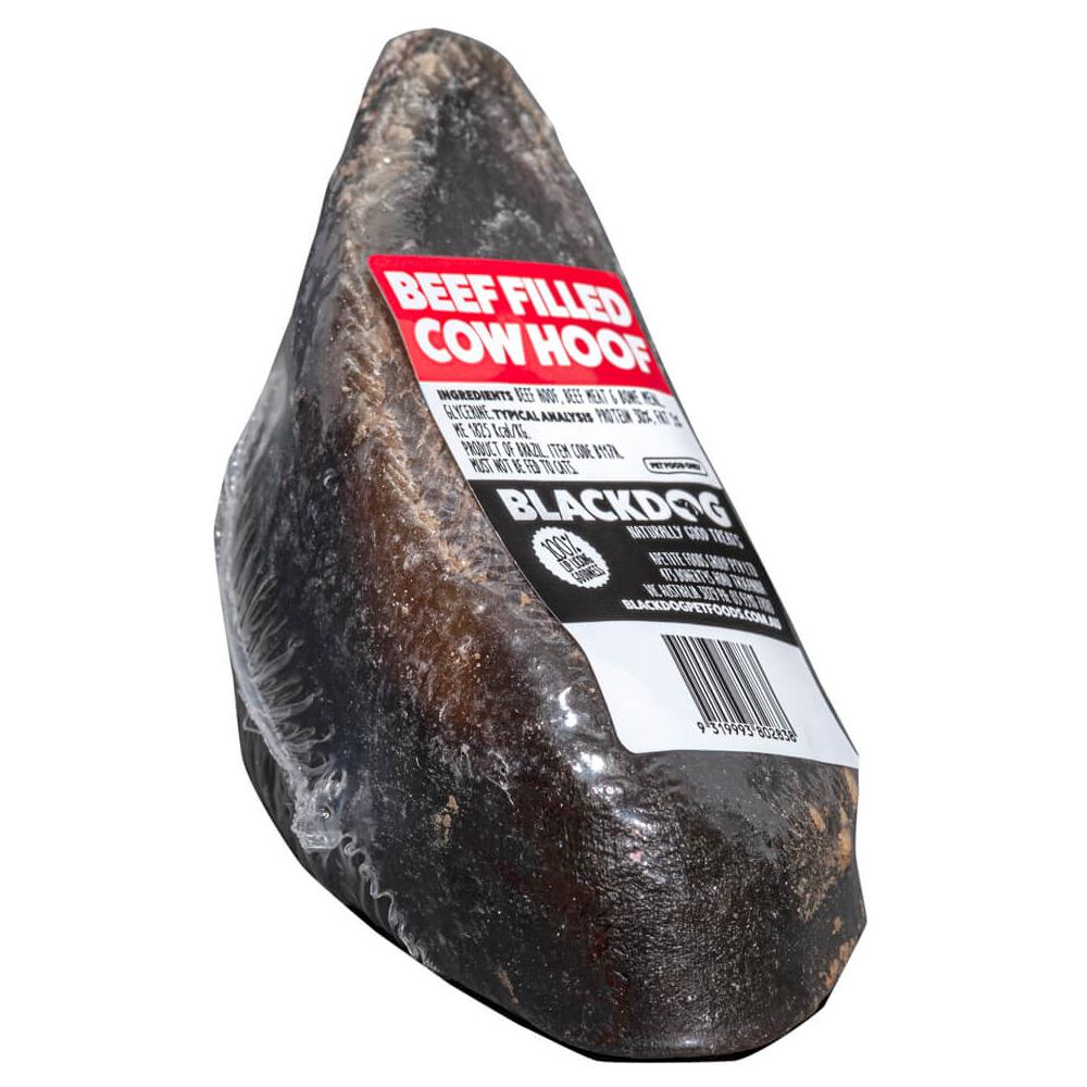 Blackdog Beef Filled Cow Hoof Dog Treat