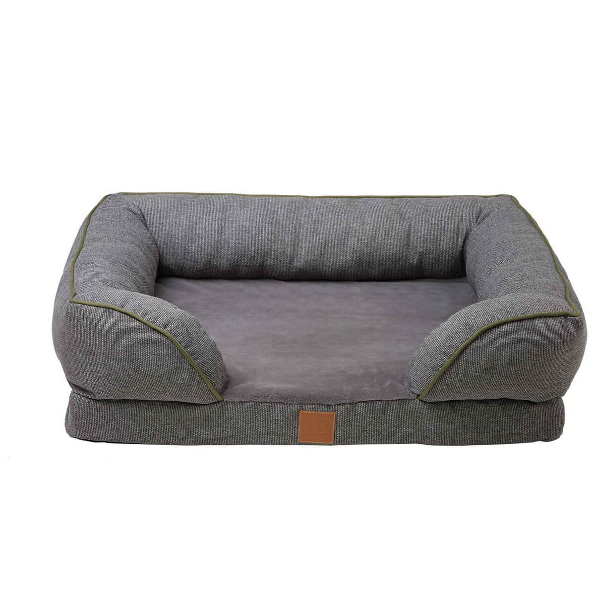 Buddy & Belle Orthopaedic Lounge Dog Bed Steel Grey Medium