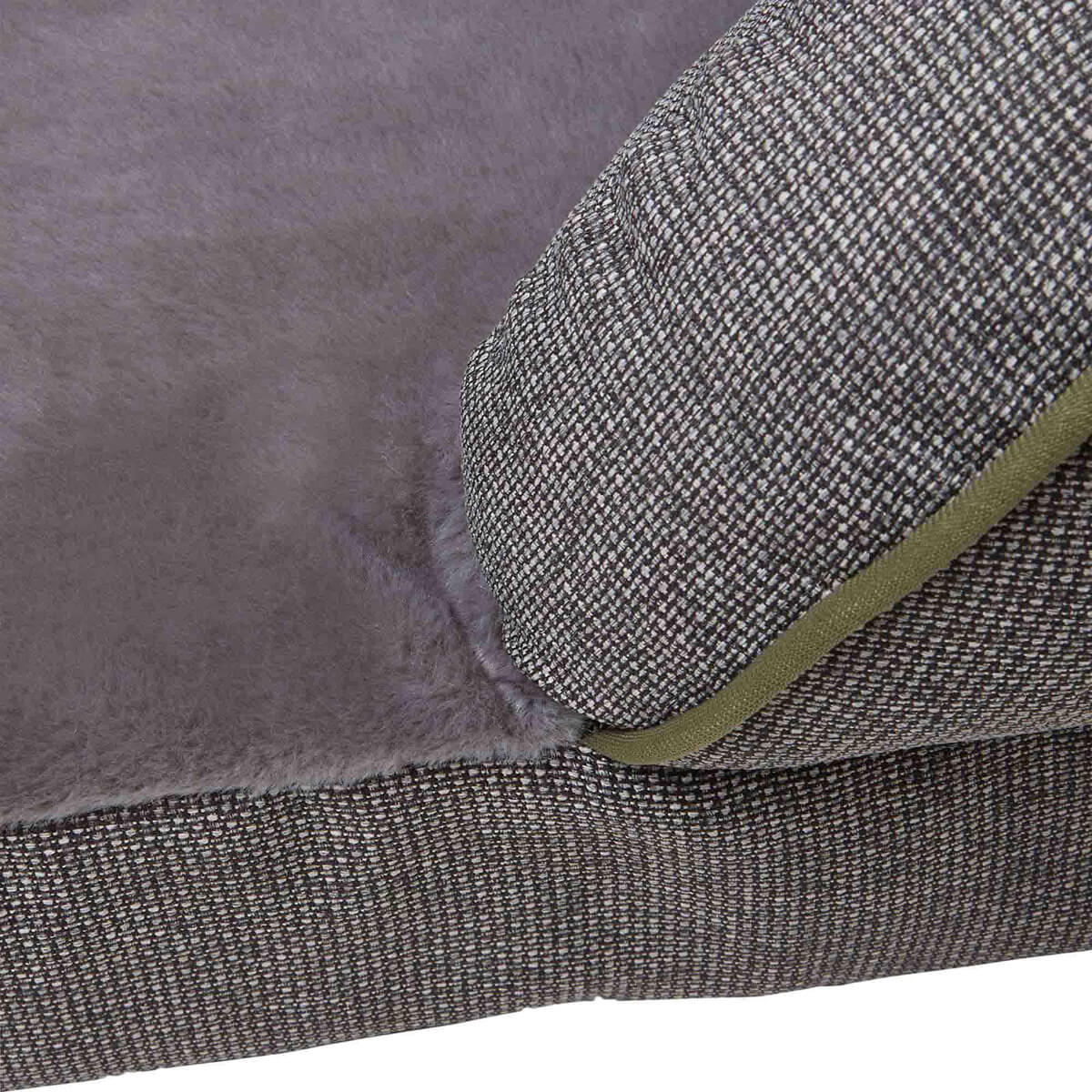 Buddy & Belle Orthopaedic Lounge Dog Bed Steel Grey Medium