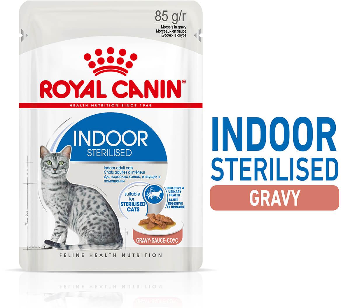Royal Canin Indoor Sterilised Gravy Wet Cat Food