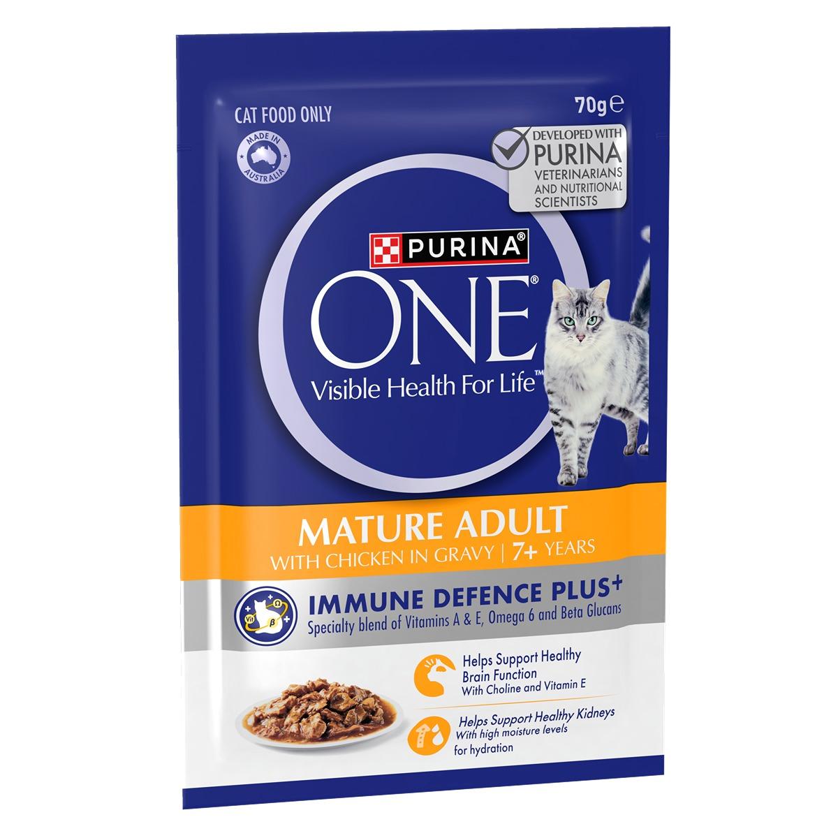 Purina One Senior 7+ Chicken Pouch Wet Cat Food