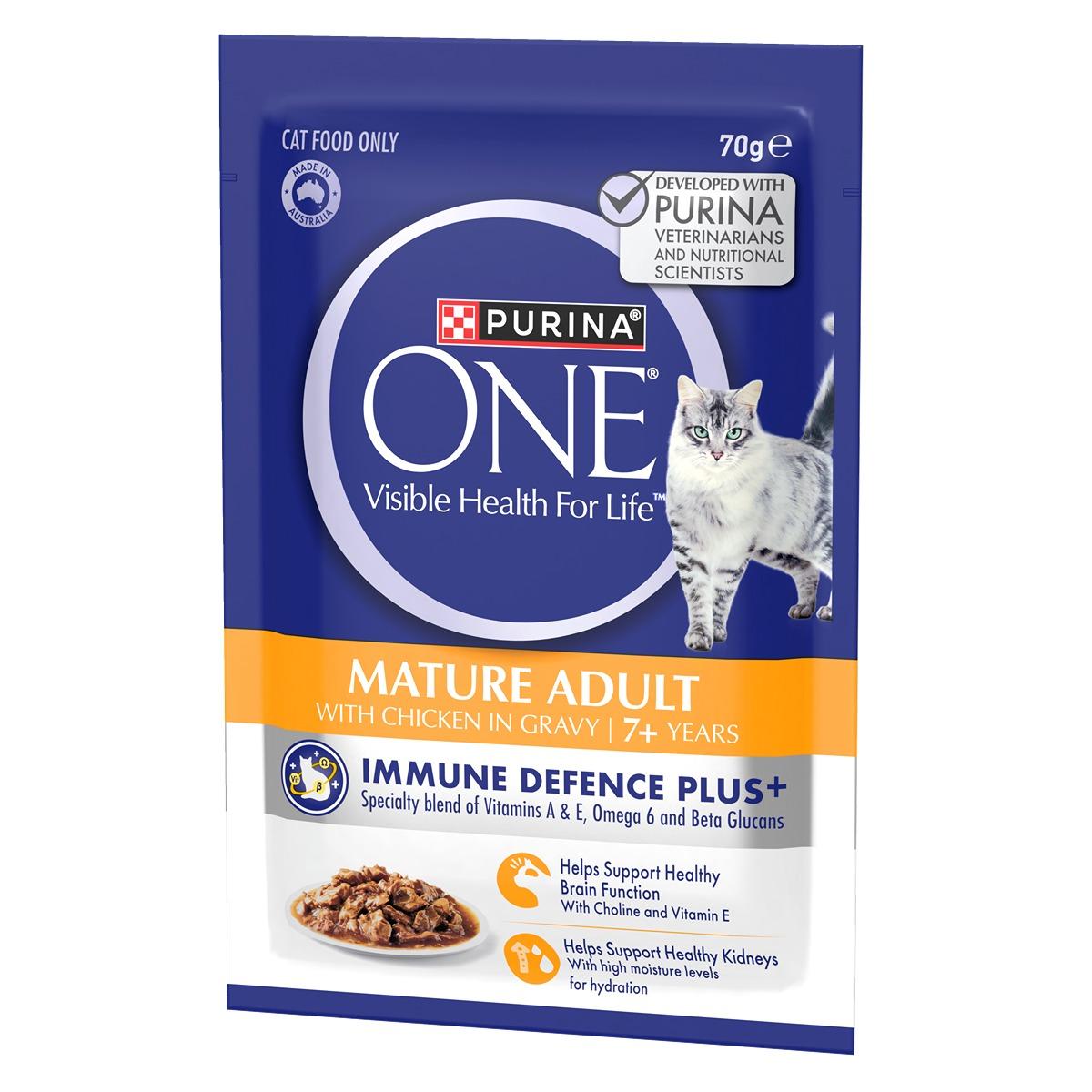 Purina One Senior 7+ Chicken Pouch Wet Cat Food