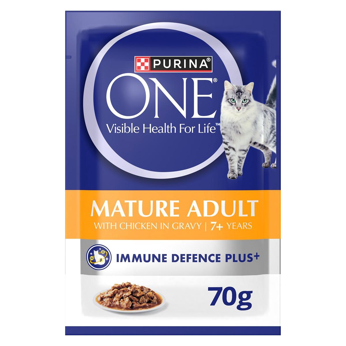 Purina One Senior 7+ Chicken Pouch Wet Cat Food