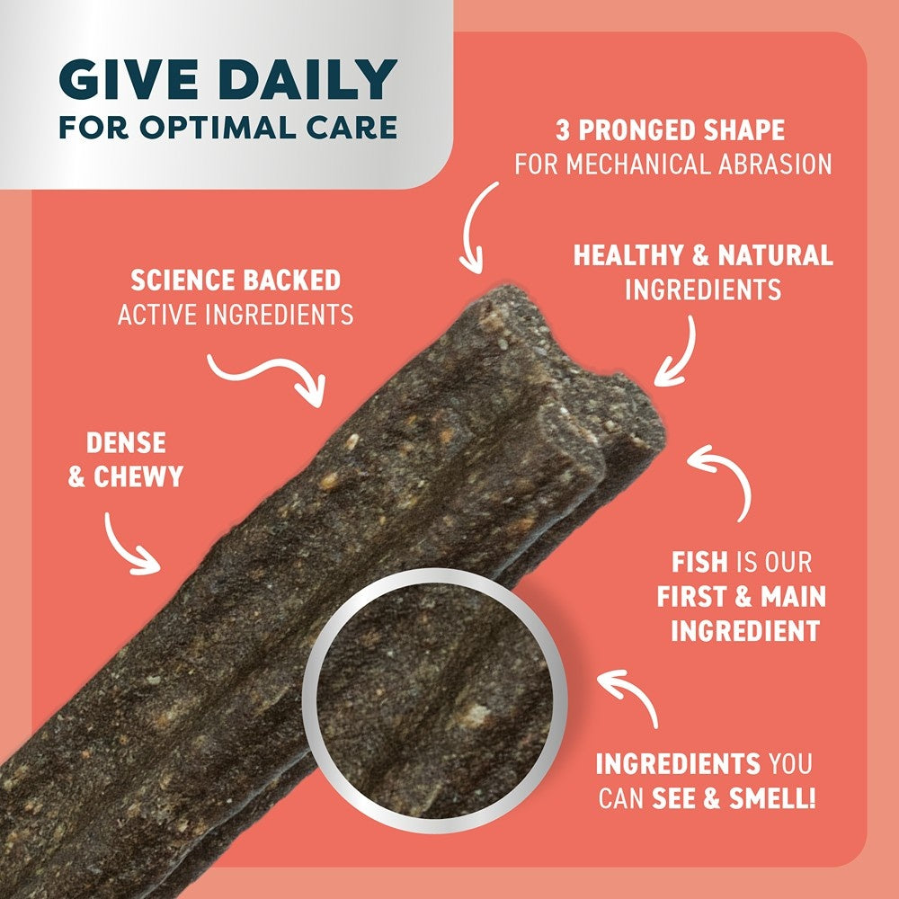 Bell & Bone Large Breed Salmon Dental Sticks Dog Treats