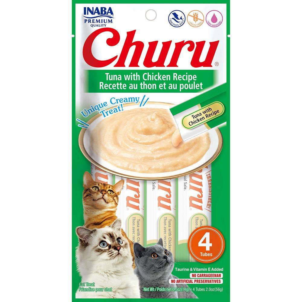 Inaba Churu Puree Tuna with Chicken Cat Treats