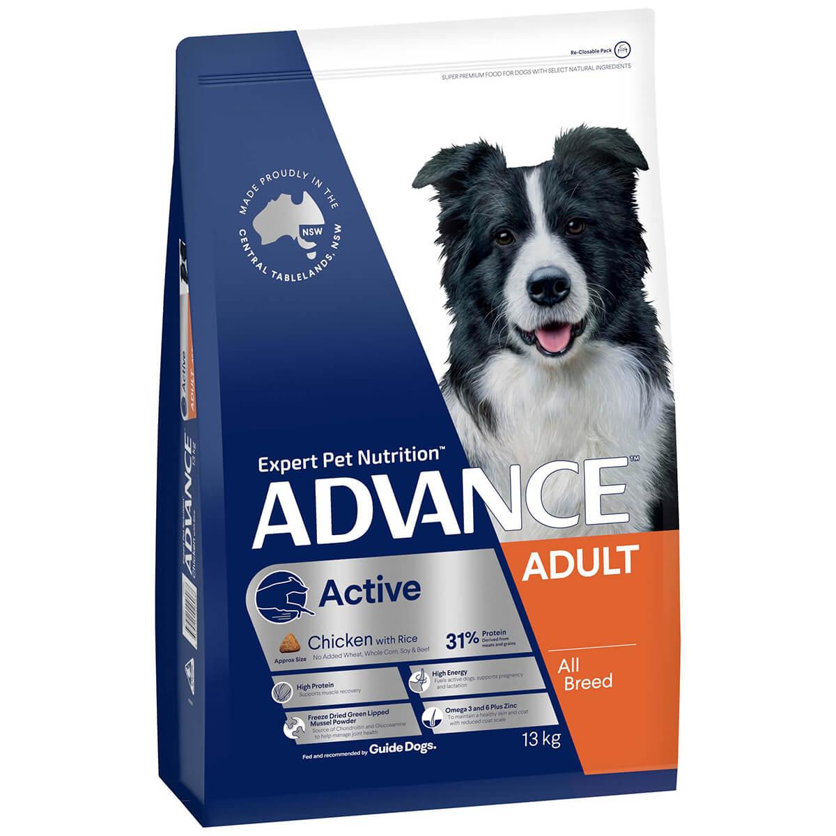 Advance Active Adult Chicken With Rice Dry Dog Food