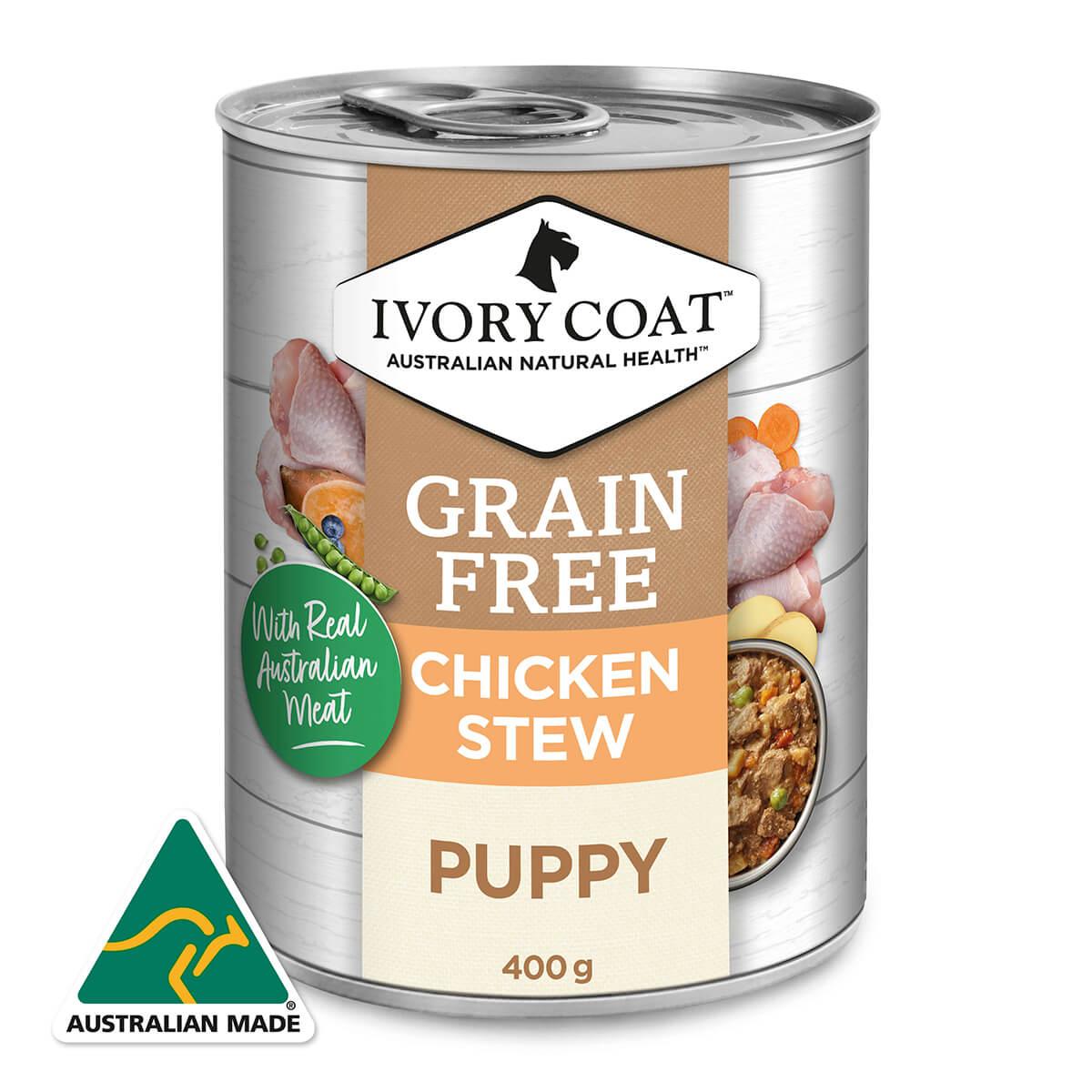 Ivory Coat Puppy Chicken Stew Grain Free Wet Dog Food