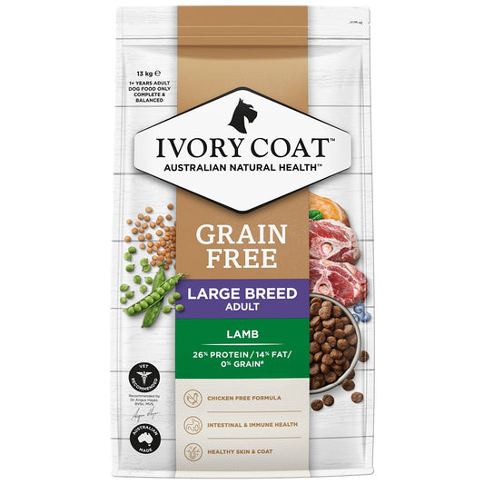Ivory Coat Grain Free Large Breed Adult Lamb Dry Dog Food