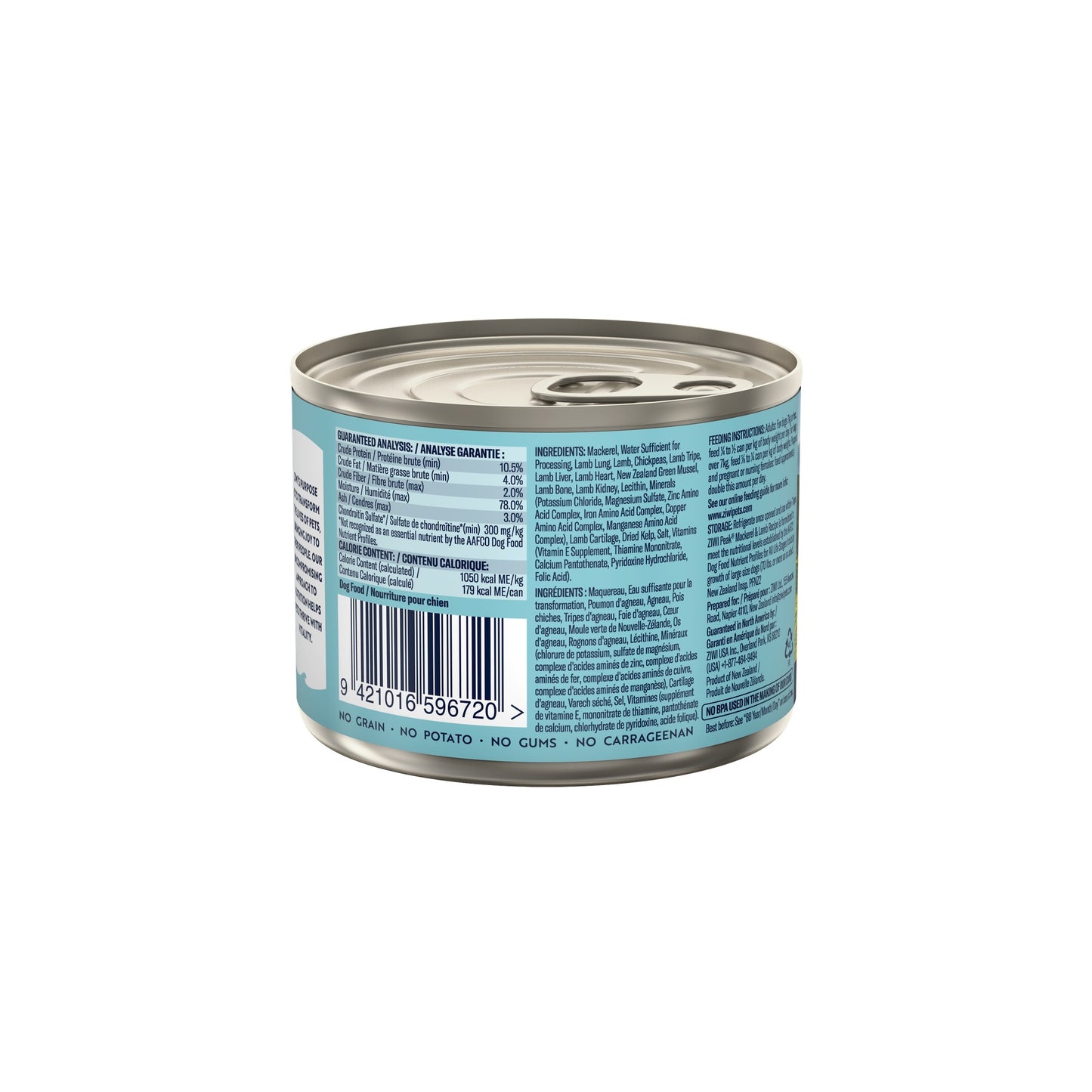 Ziwi Peak Mackerel & Lamb Wet Dog Food