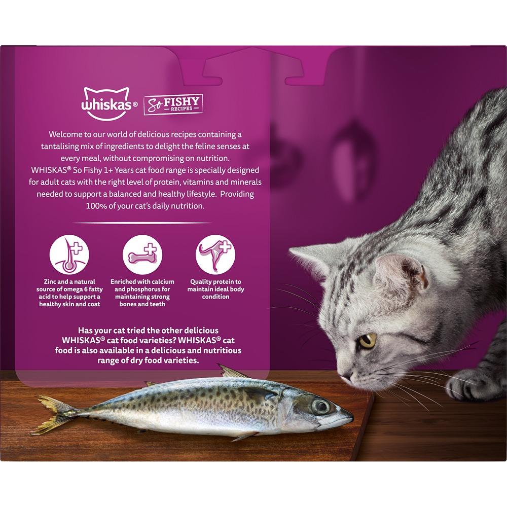 Whiskas Adult So Fishy Seafood in Jelly Wet Cat Food 12x85g
