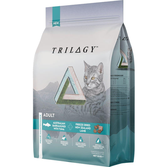 Trilogy Barramundi with Tuna and Freeze Dried Lamb Adult Dry Cat Food