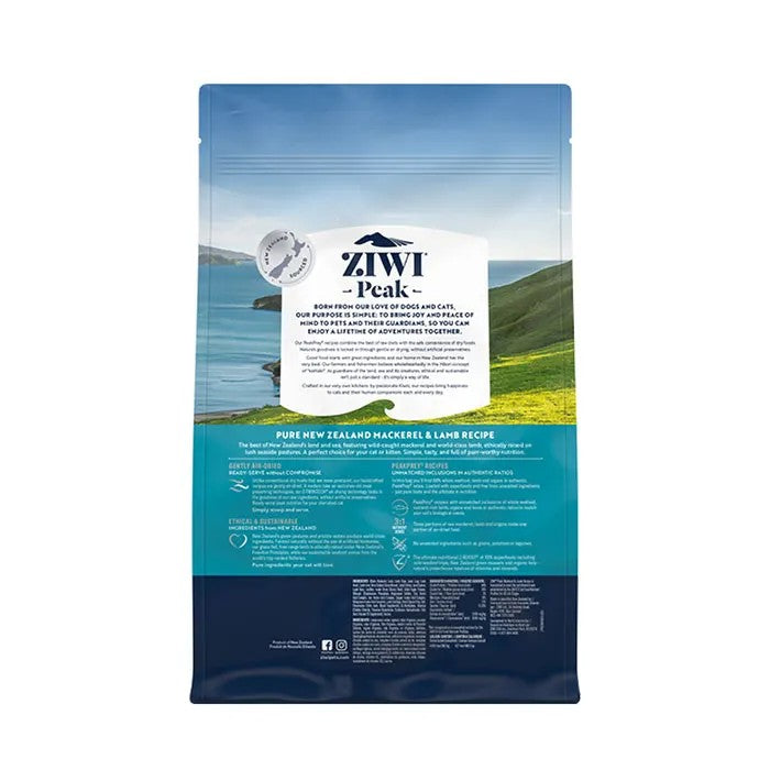 Ziwi Peak Air Dried Mackerel & Lamb Recipe Dry Cat Food