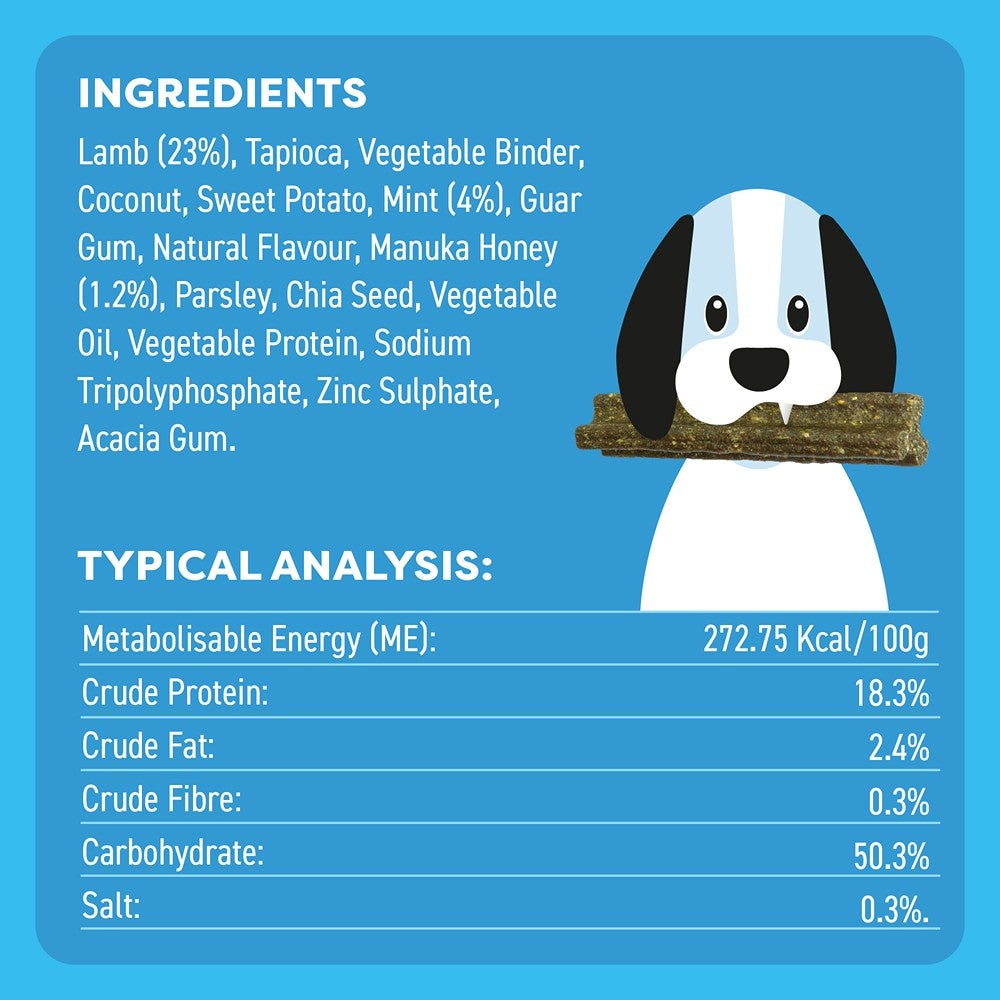 Bell & Bone Large Breed Lamb Dental Sticks Dog Treats
