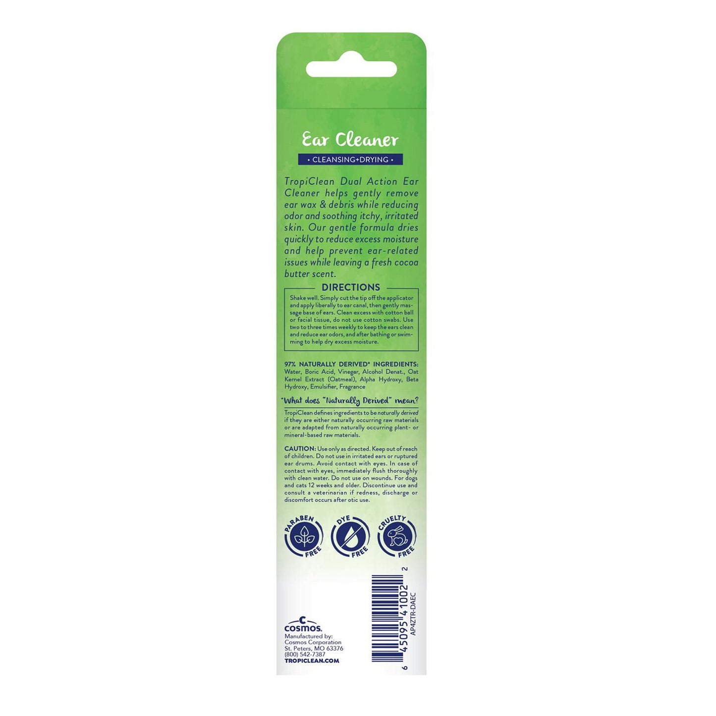 Tropiclean Dual Action Dog & Cat Ear Cleaner