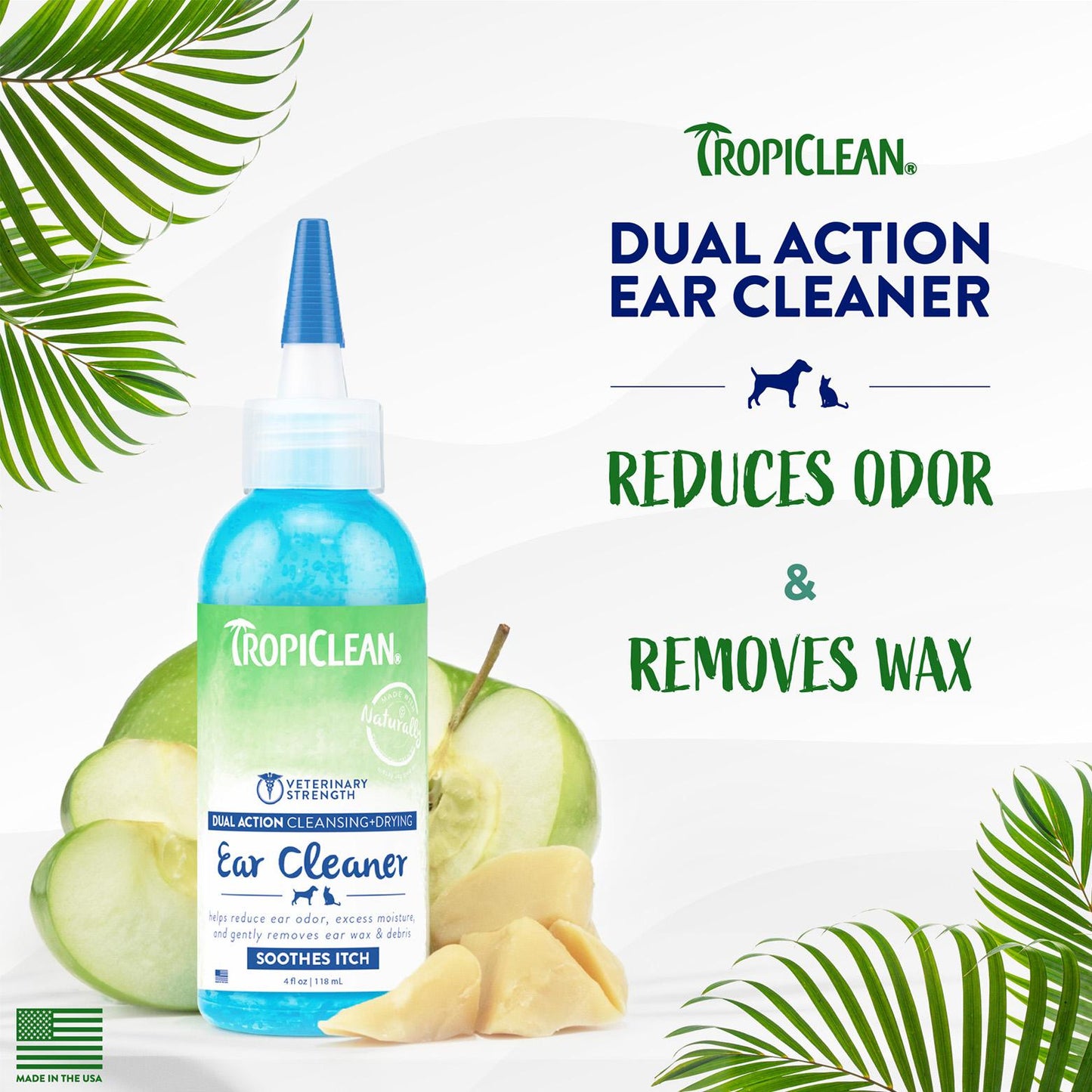 Tropiclean Dual Action Dog & Cat Ear Cleaner
