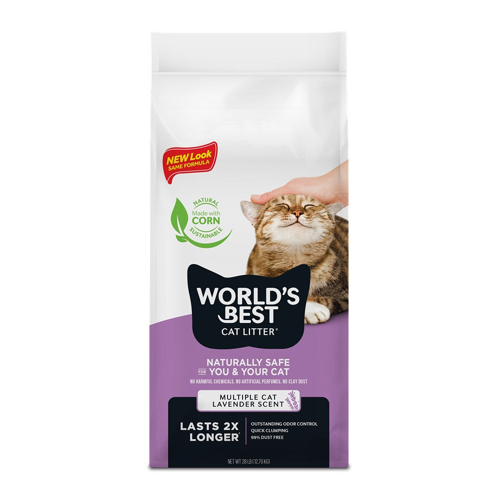 World's Best Multiple Cat Lavender Scented Cat Litter
