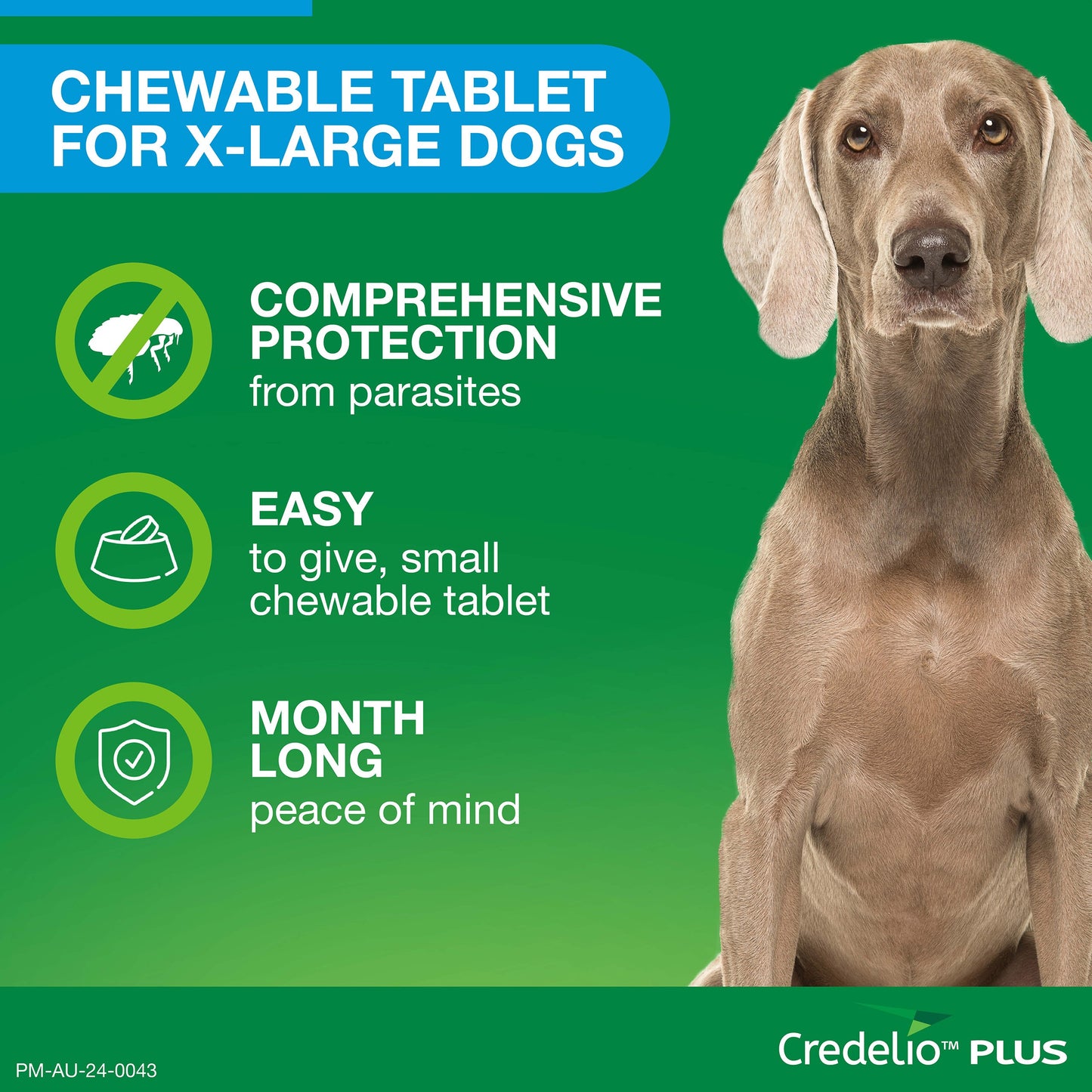 Credelio Plus Chewable Tablets For X-Large Dog 22-45kg