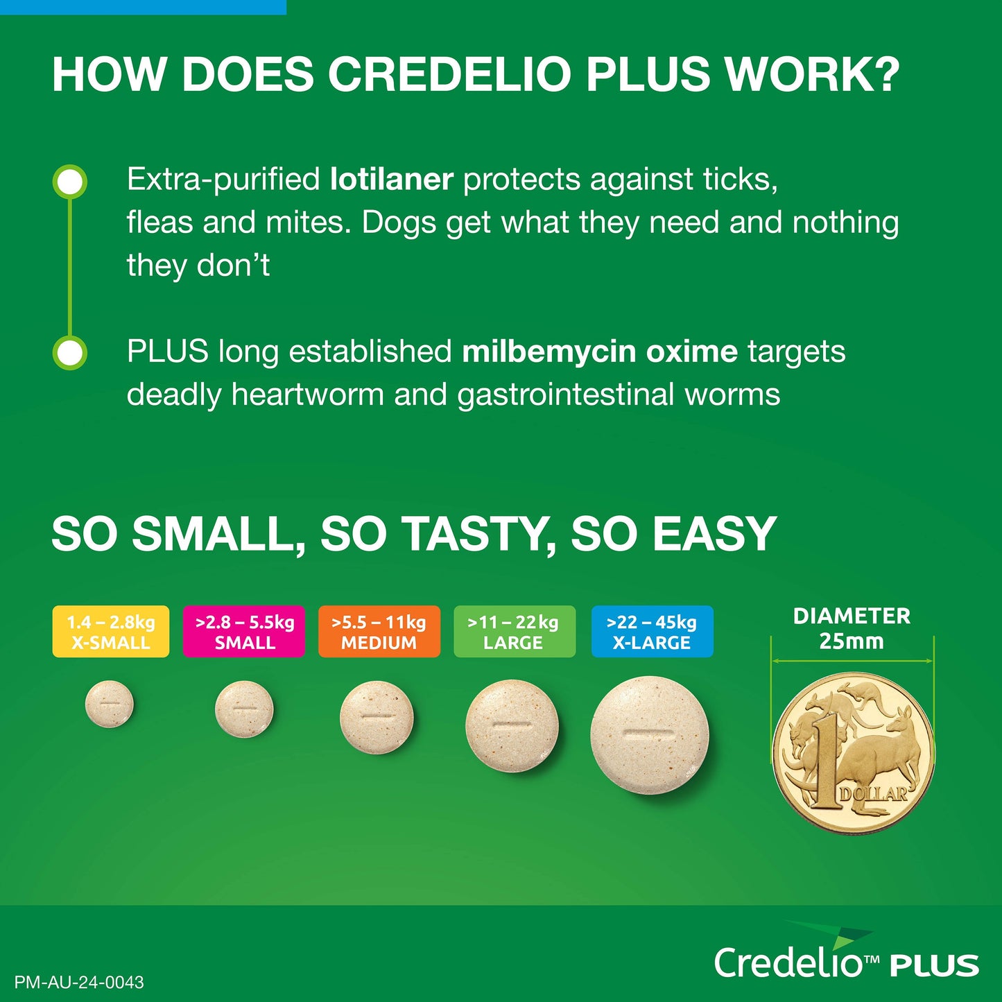 Credelio Plus Chewable Tablets For X-Large Dog 22-45kg