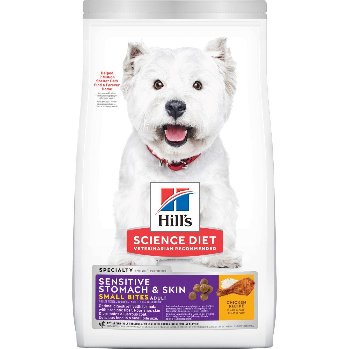 Hill's Science Diet Sensitive Skin & Stomach Adult Small Bites Dry Dog Food