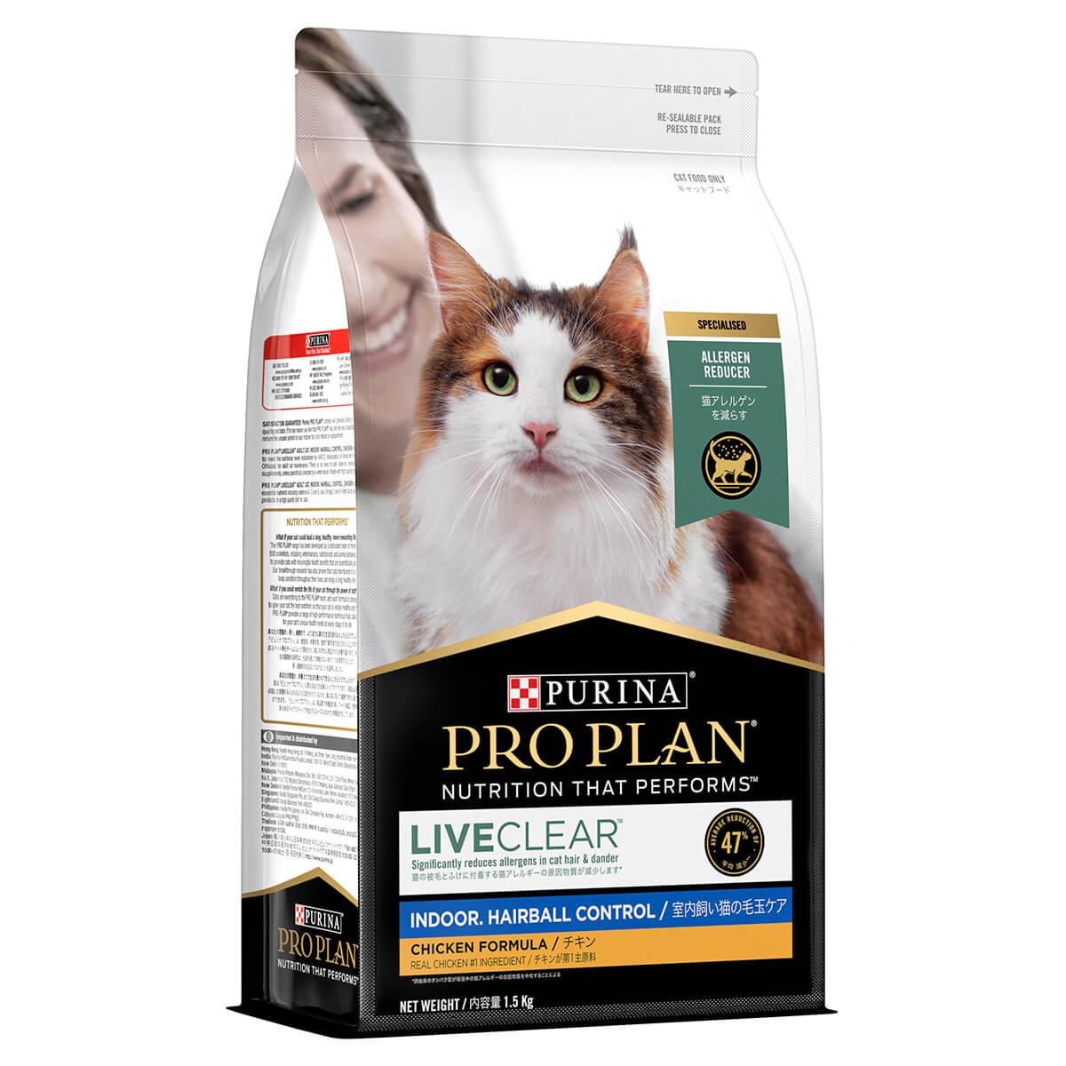 Pro Plan Live Clear Indoor Hairball Control Adult Dry Cat Food