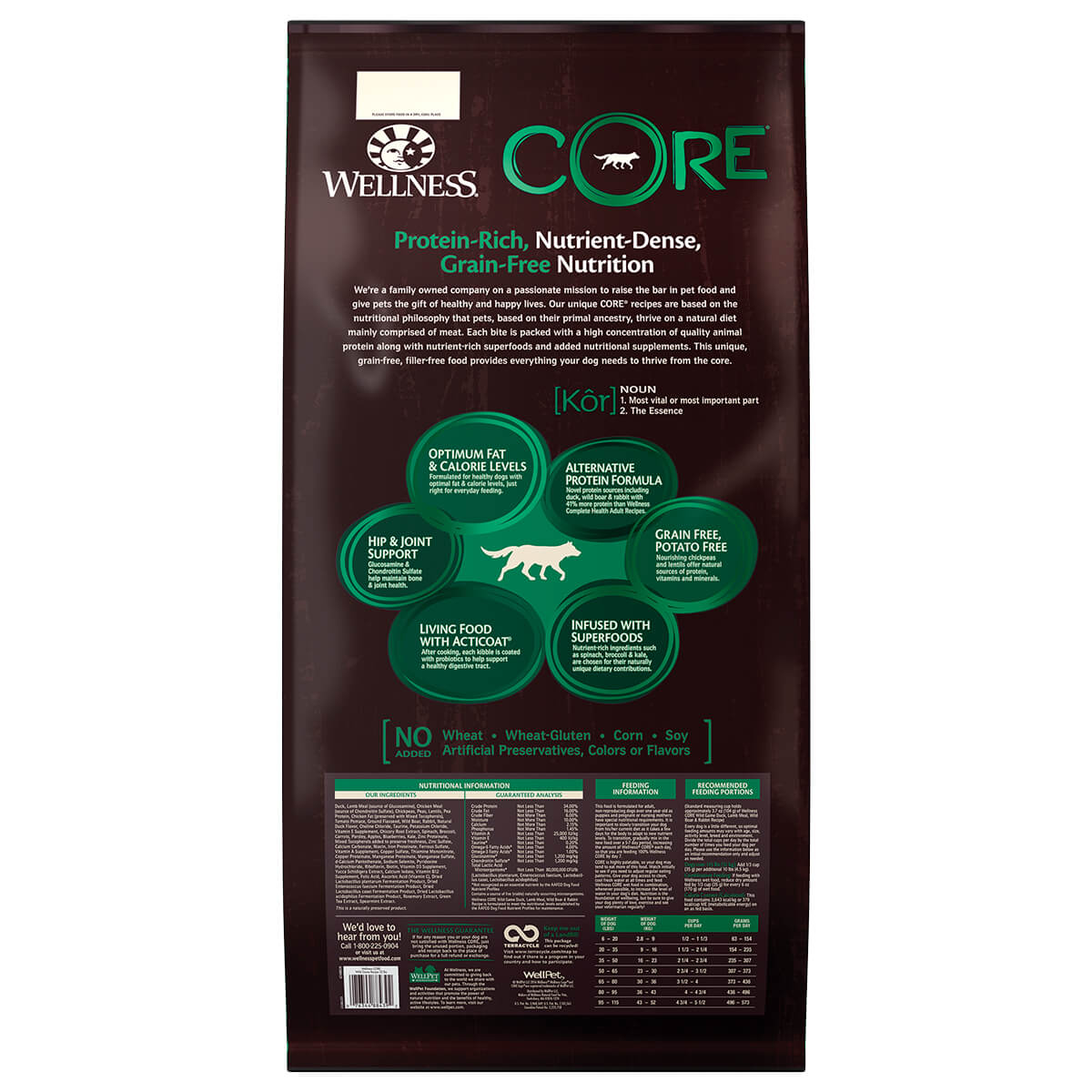 Wellness Core Grain Free Wild Game Adult Dry Dog Food