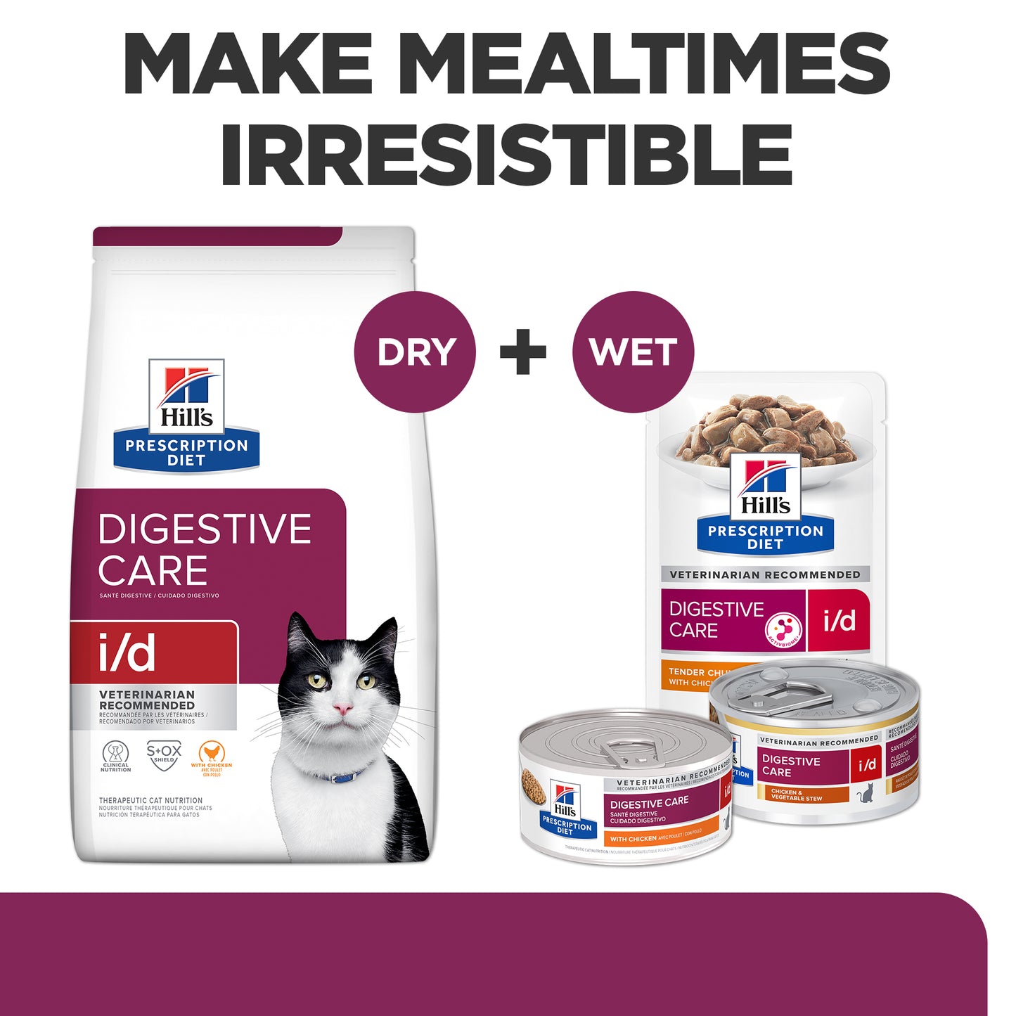 Hill's Prescription Diet I/D Digestive Care Chicken Wet Cat Food