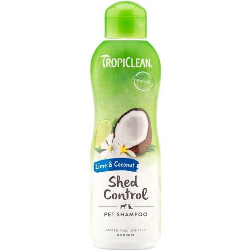 TropiClean Lime Coconut Shed Control Dog & Cat Shampoo