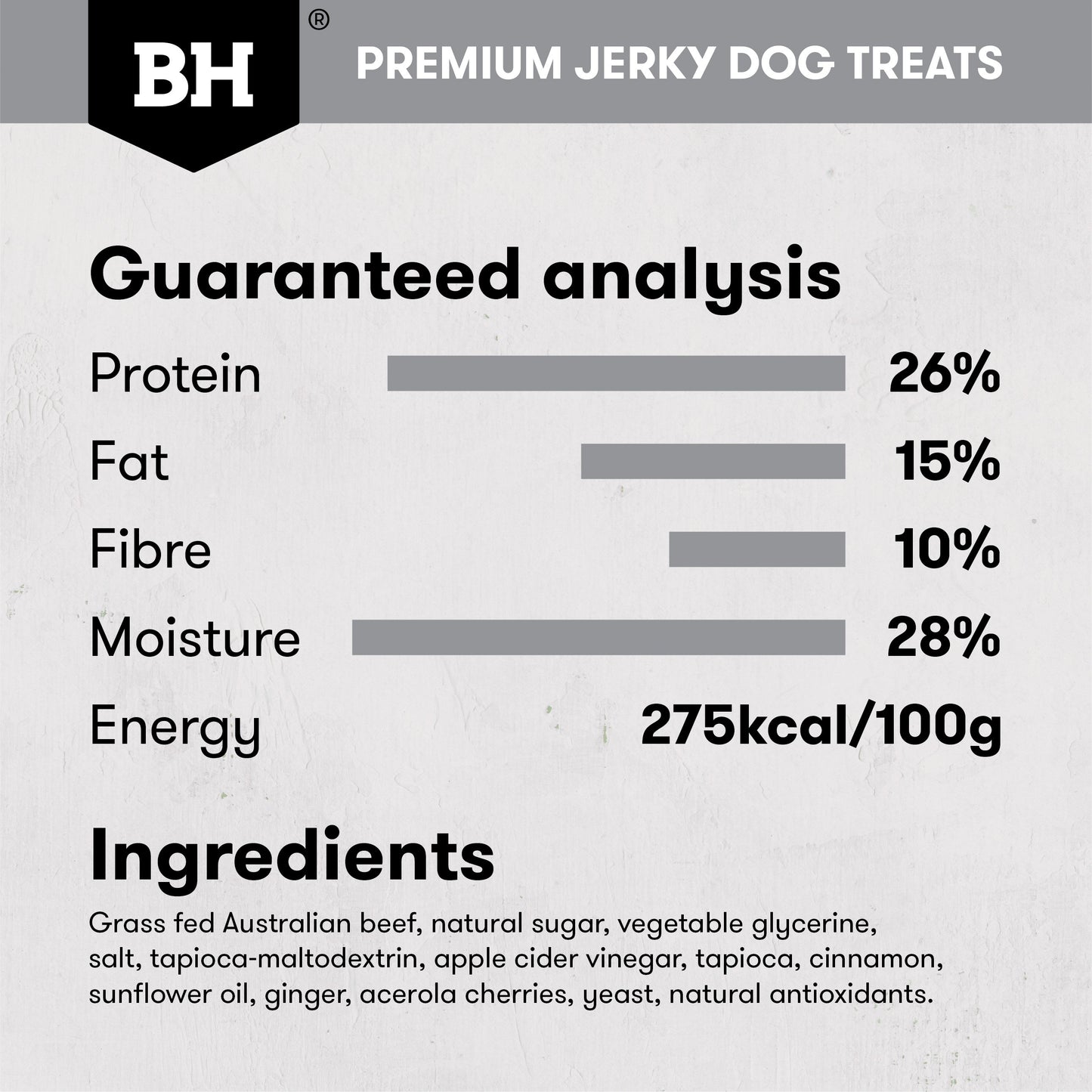 Black Hawk Beef Jerky Straps Dog Treats