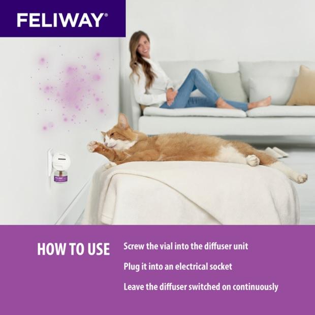 Feliway Home Diffuser Refill 48ml 3 pack