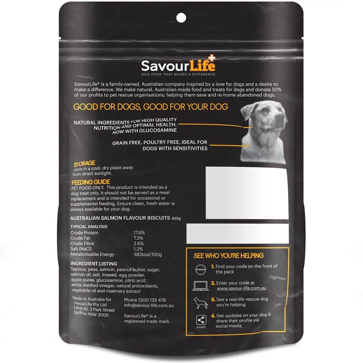 SavourLife Australian Grain Free Salmon Biscuits Dog Treats