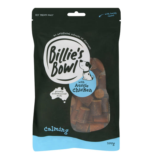 Billie's Bowl with Aussie Chicken Calming Dog Treats