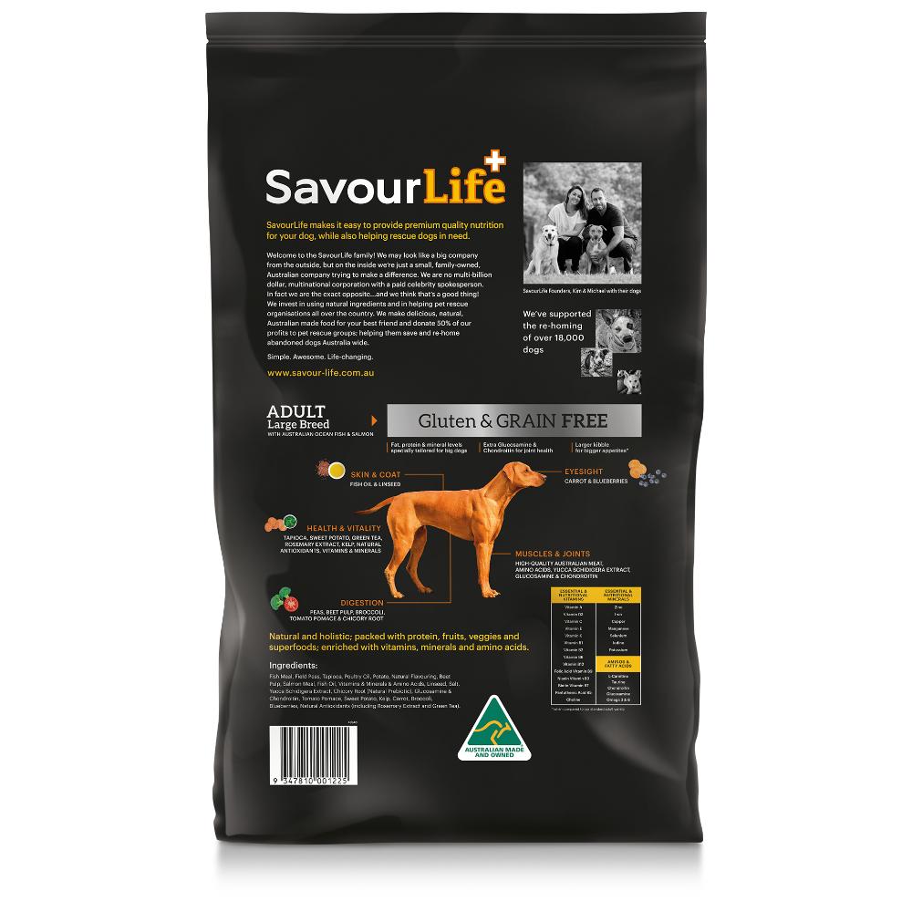 Savourlife Grain Free Adult Large Breed Fish Dry Dog Food