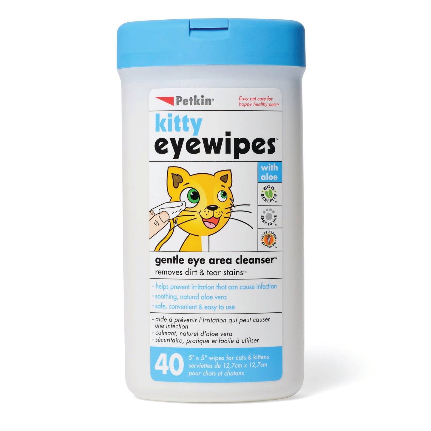 Petkin Kitty Eyewipes