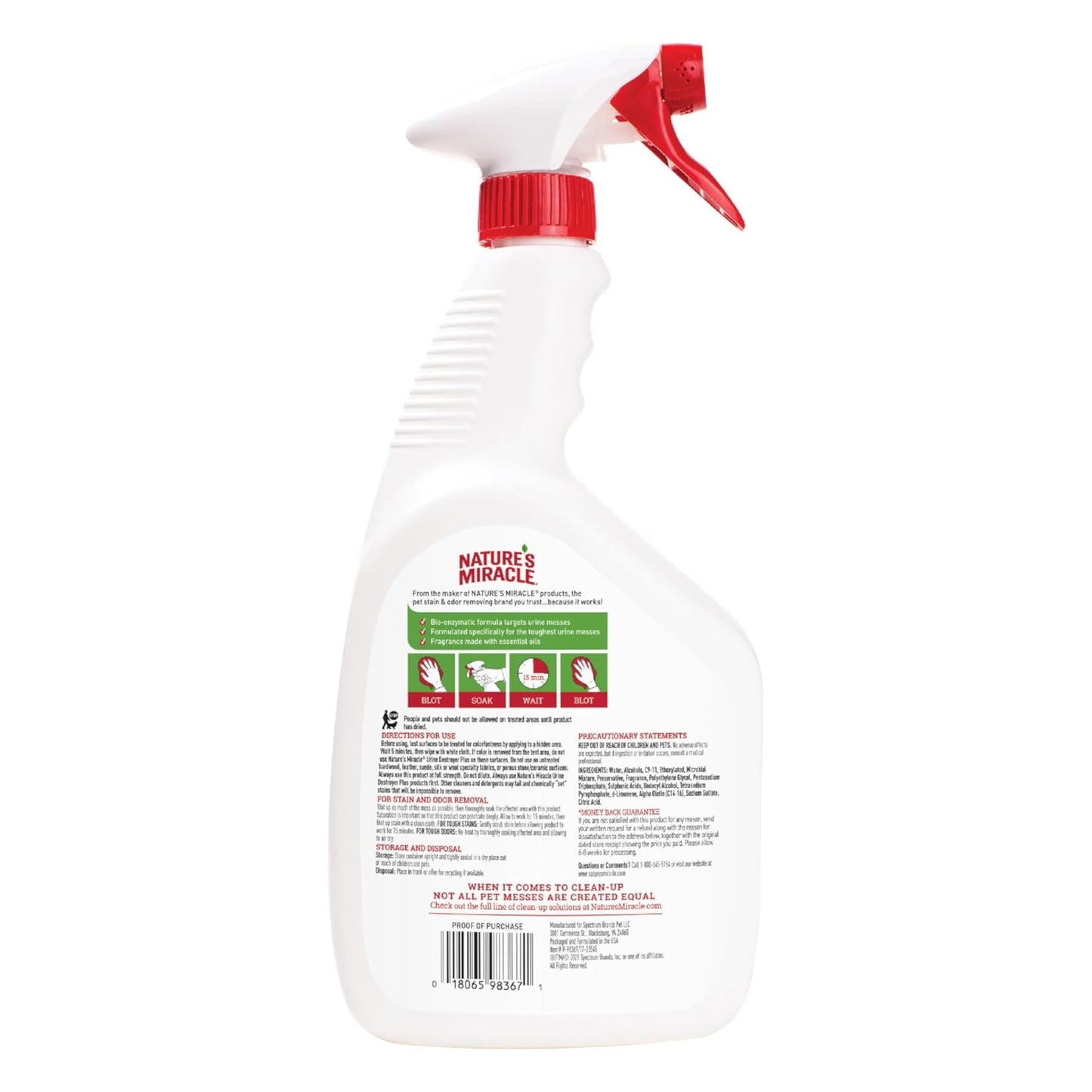 Nature's Miracle Cat Urine Destroyer Plus Spray