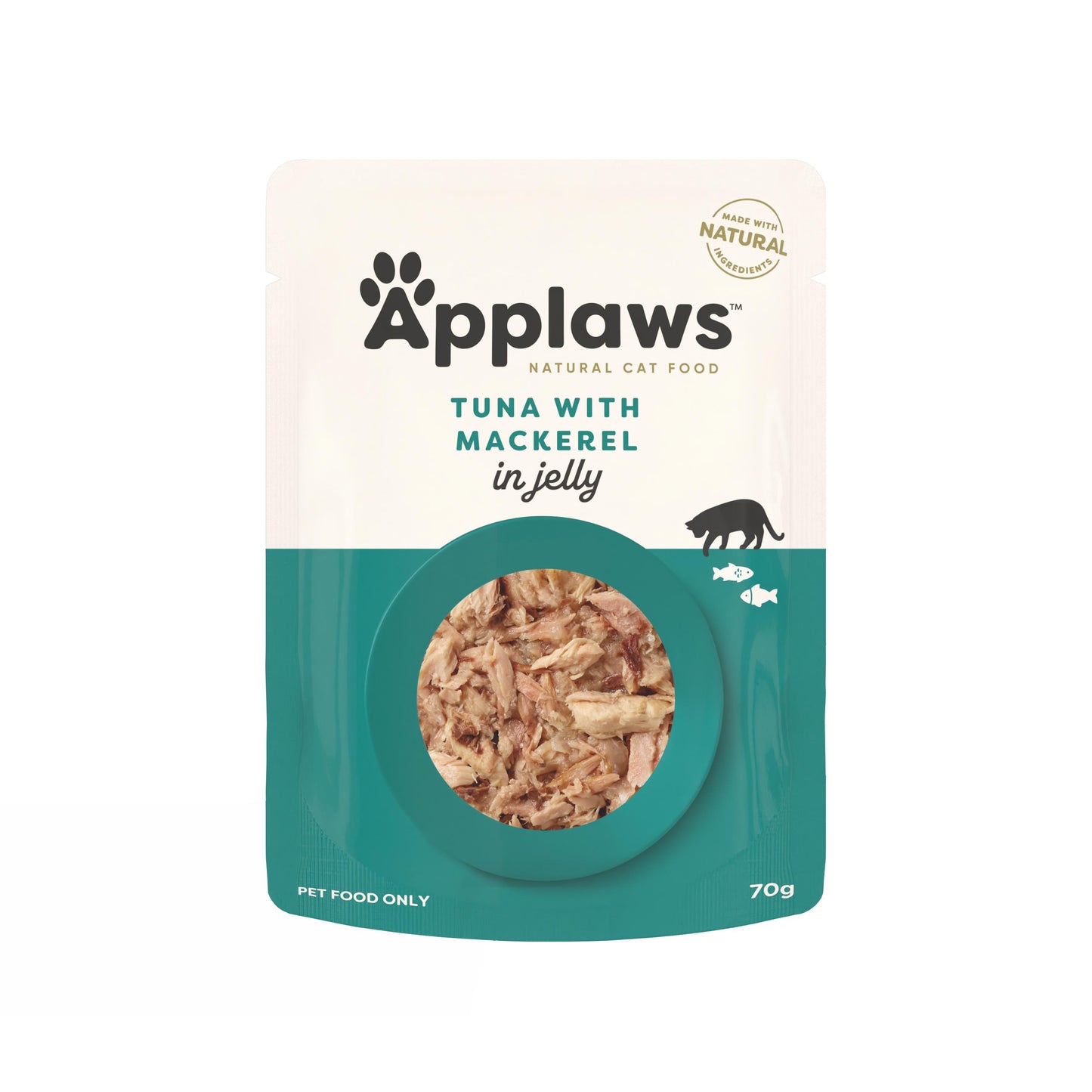 Applaws Natural Tuna with Mackerel in Jelly Wet Cat Food Pouch