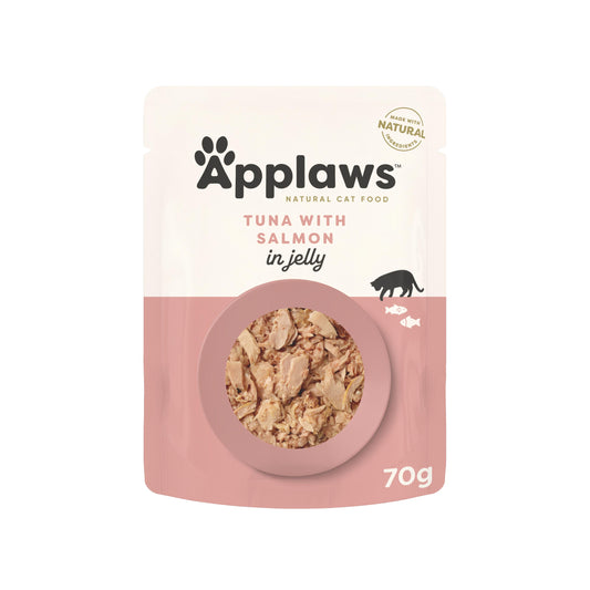 Applaws Natural Tuna with Salmon in Jelly Wet Cat Food Pouch
