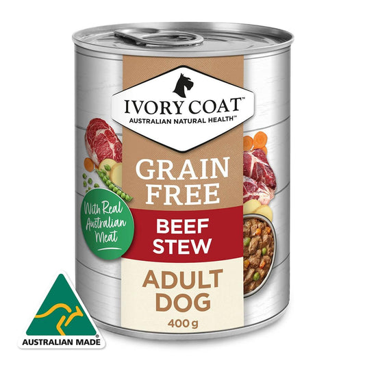 Ivory Coat Grain Free Adult Beef Stew Wet Dog Food