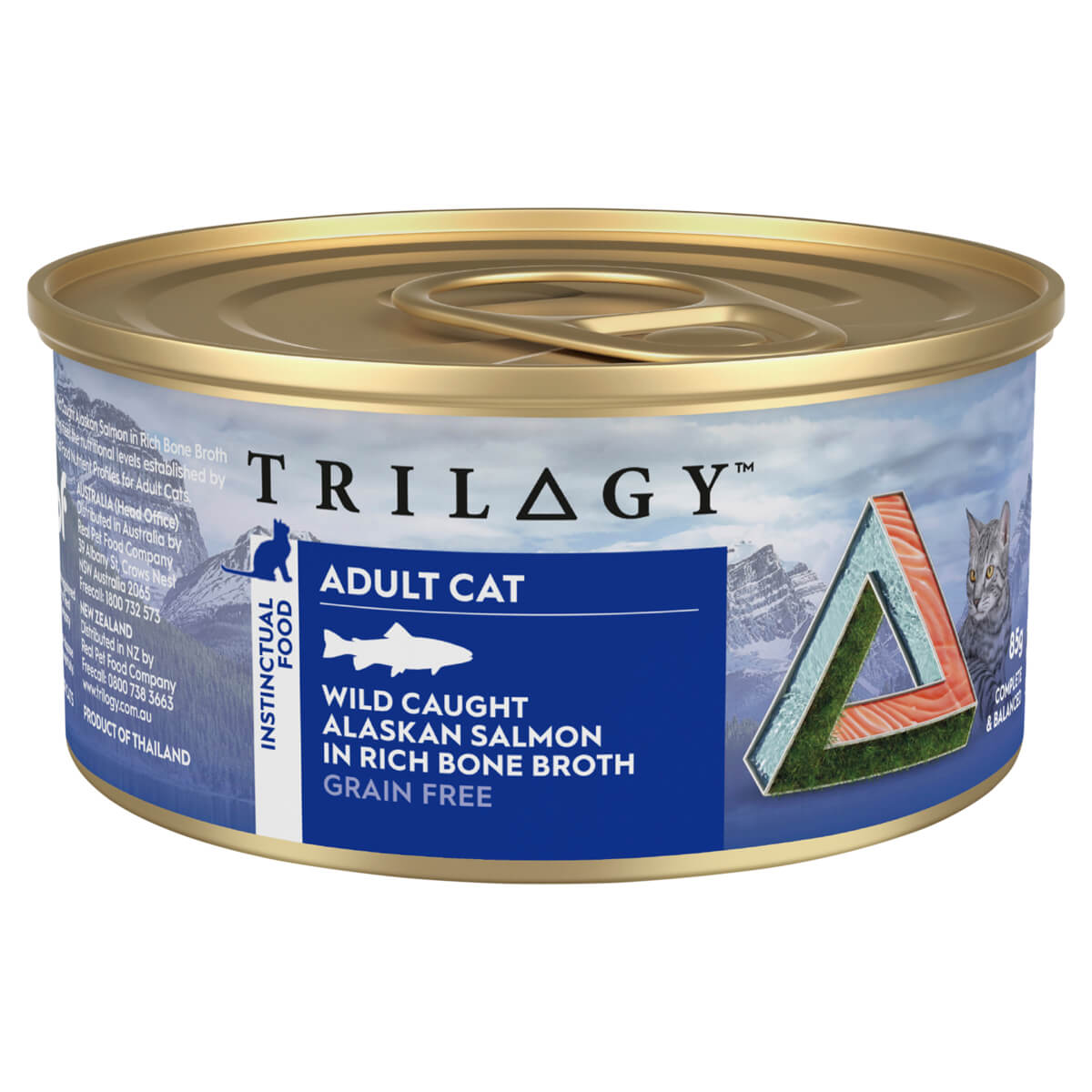 Trilogy Adult Wild Alaskan Salmon in Bone Broth Wet Cat Food