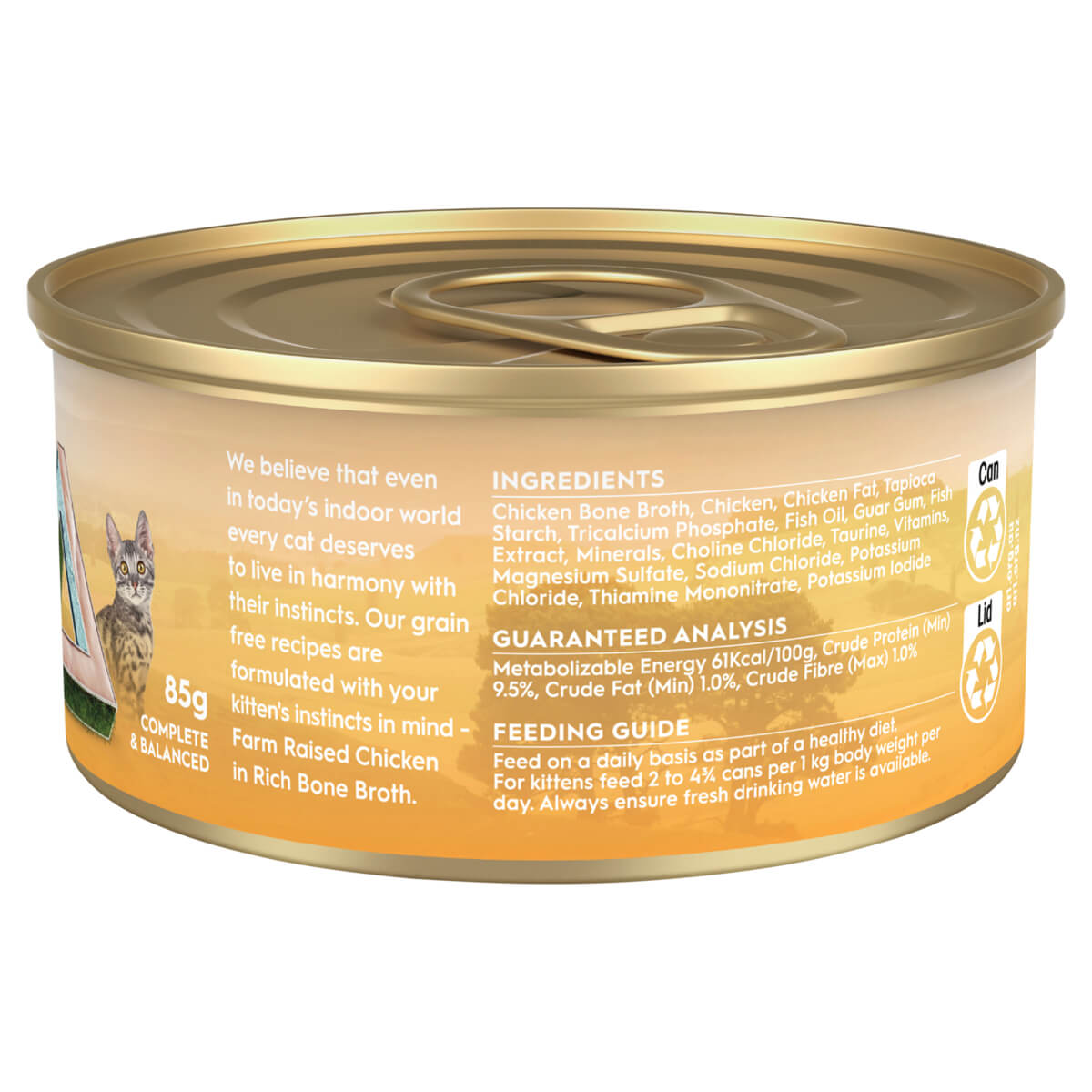 Trilogy Kitten Chicken in Bone Broth Wet Cat Food