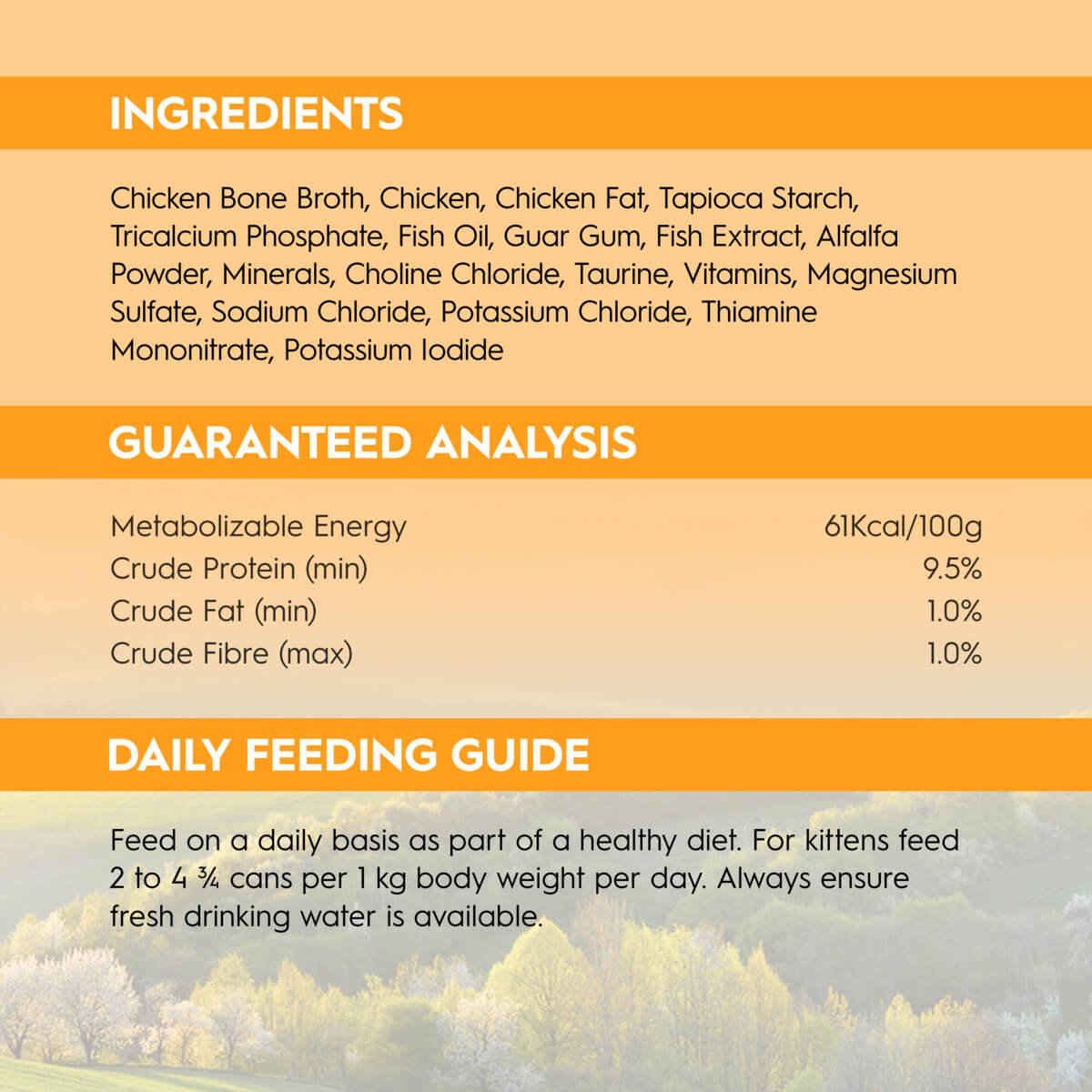 Trilogy Kitten Chicken in Bone Broth Wet Cat Food